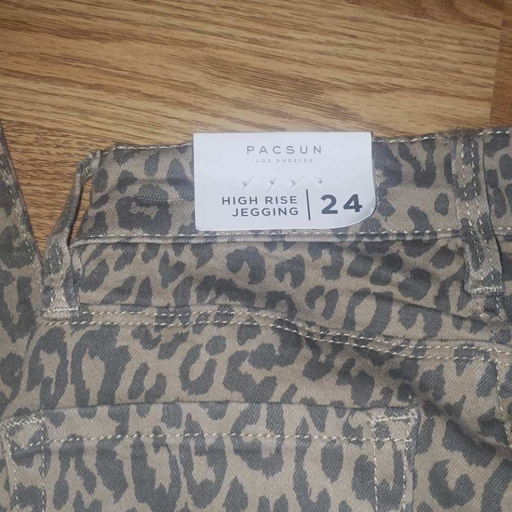 NEW LEOPARD PACSUN HIGH RISE JEGGINGS 23, 24 - Picture 3 of 8